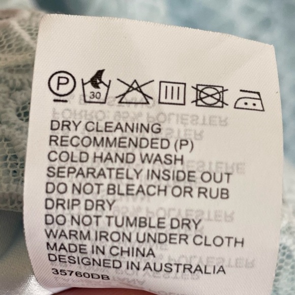 Bardot Neptune Fishtail Hem Lace Bodycon Dress, Light Blue, Size 6 - Picture 10 of 11